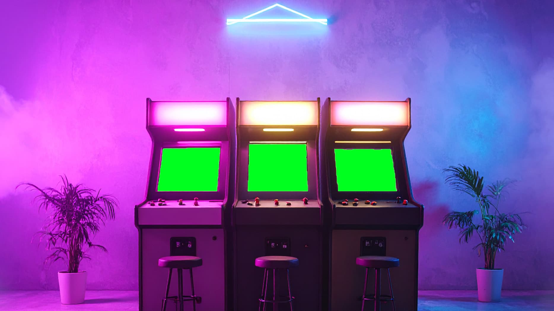 ゲームセンターの夜景