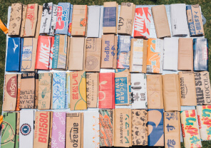 ダンボール財布の制作 イメージ