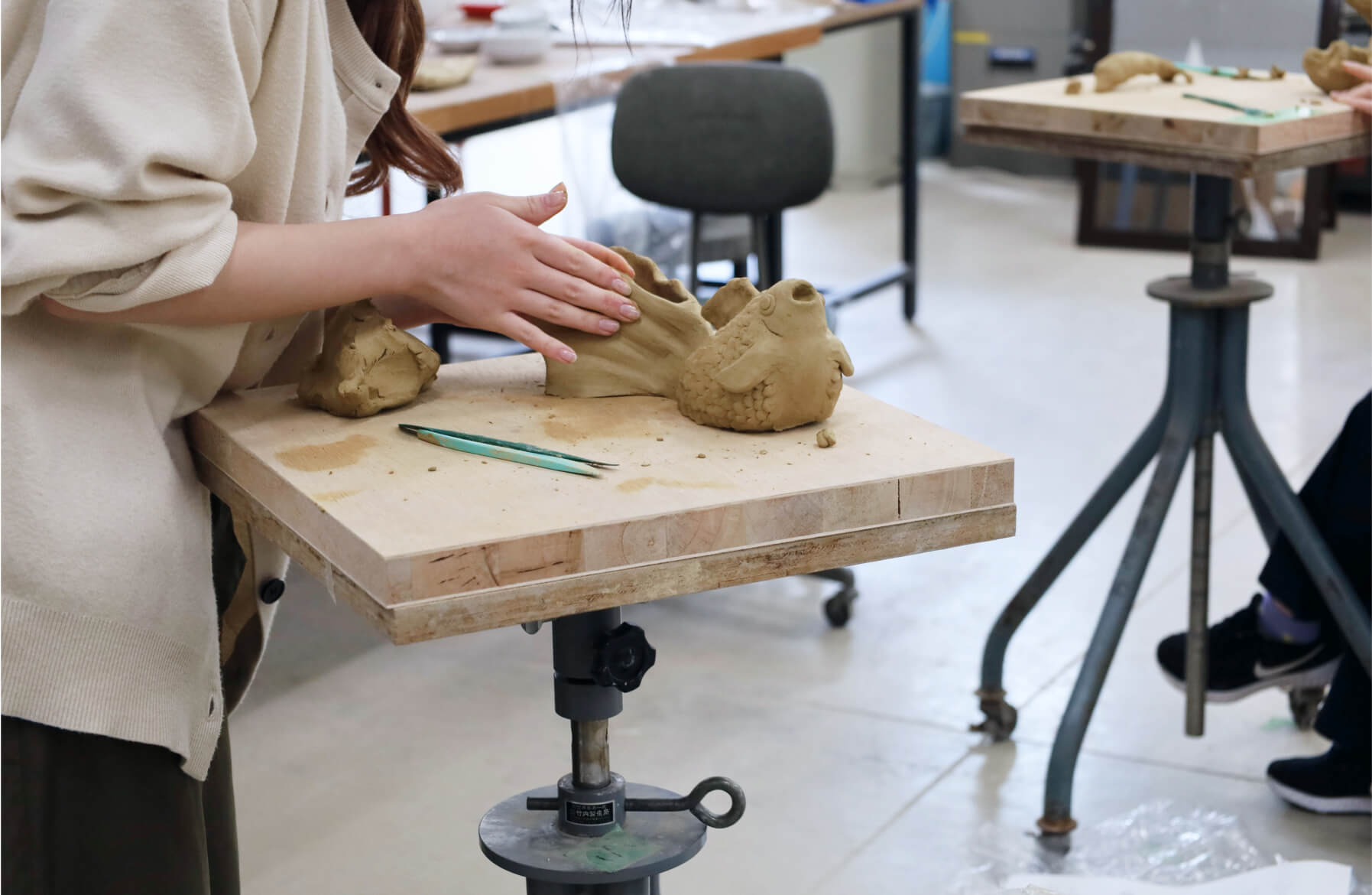 彫刻 公共彫刻を考える 授業風景 イメージ