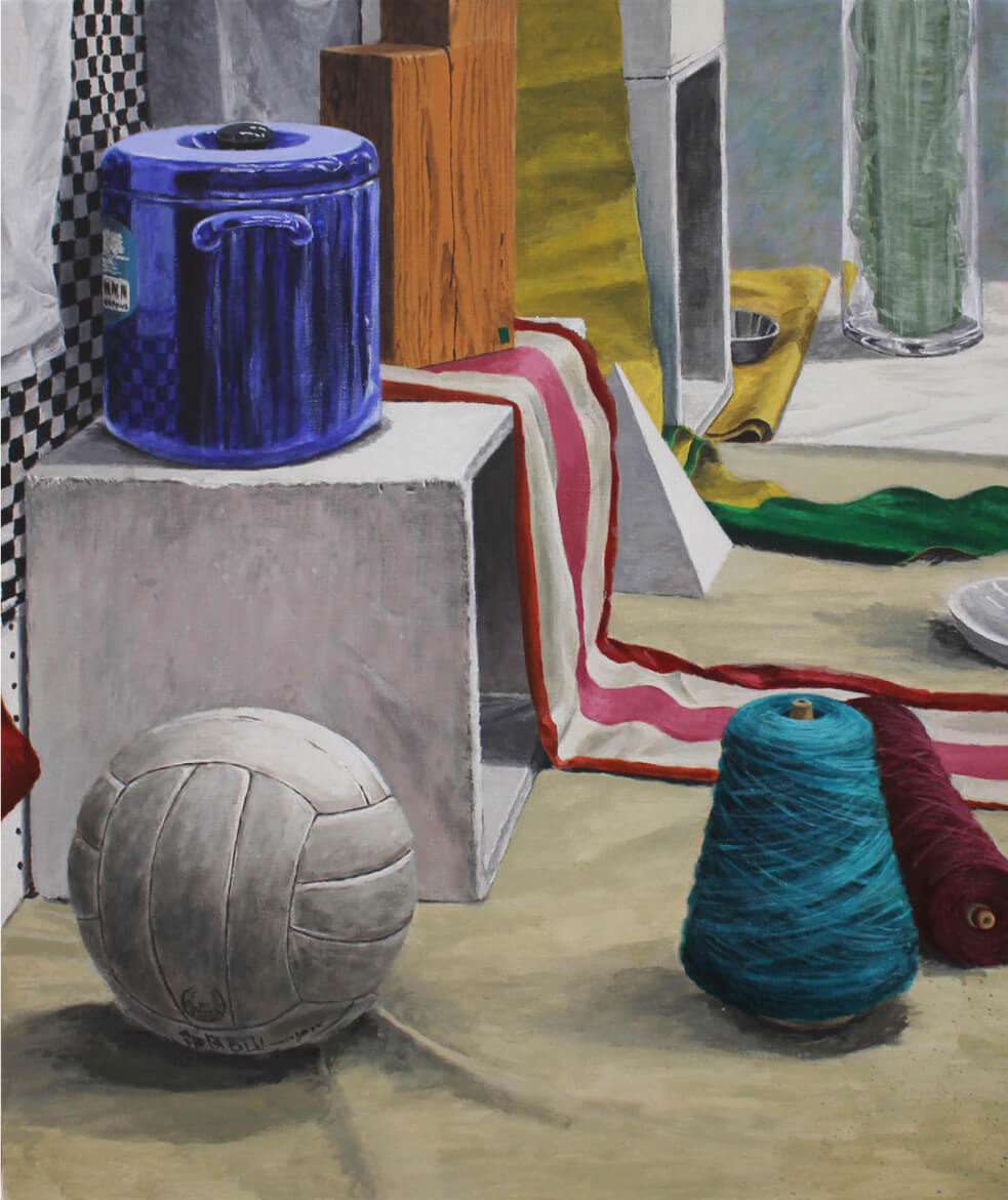 平面 アクリル静物課題 作品 イメージ