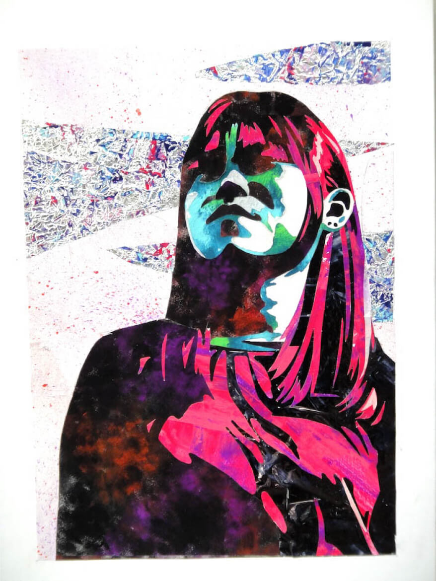 視覚デザイン テクスチャー平面構成 作品 イメージ