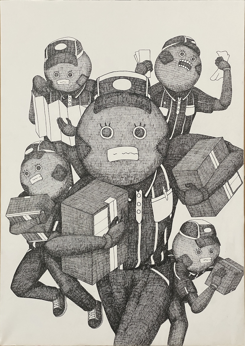 イラストレーション基礎Ⅱ─課題② ニュース イメージ