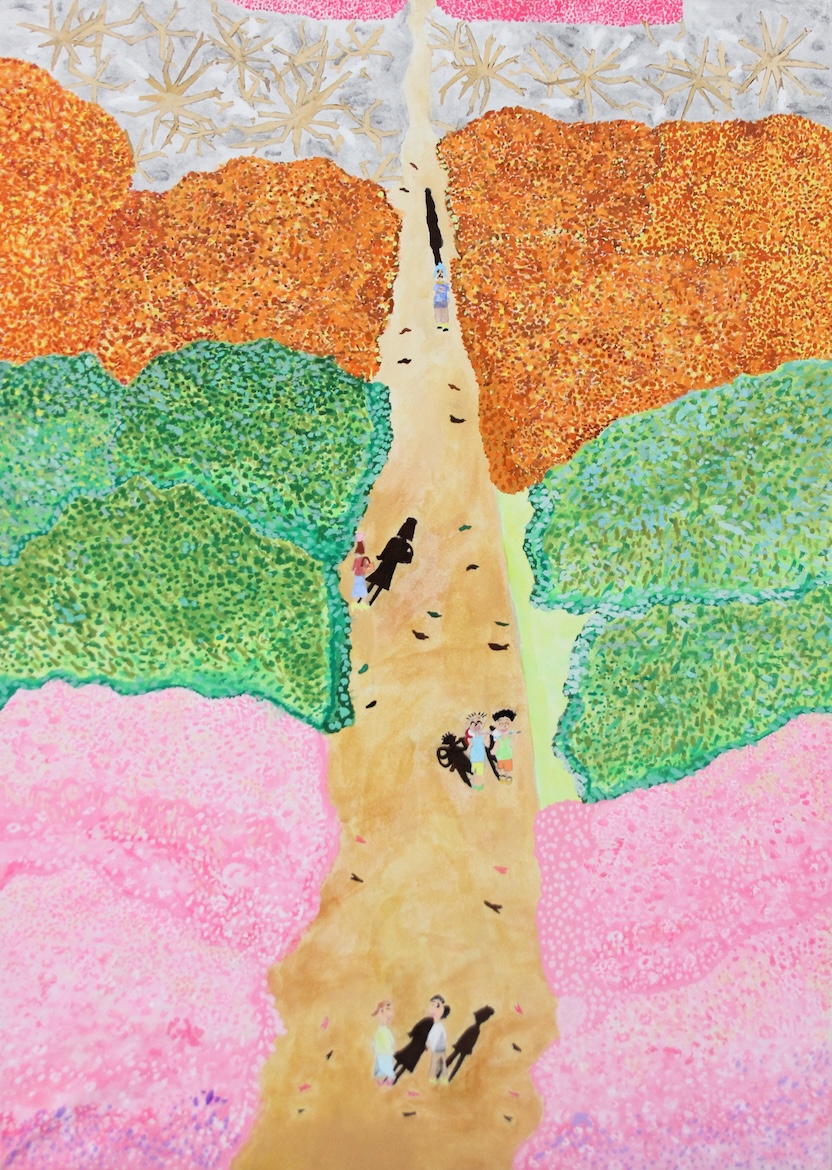 イラストレーション基礎Ⅱ─課題③ 遠近法を取り入れた心象風景 イメージ