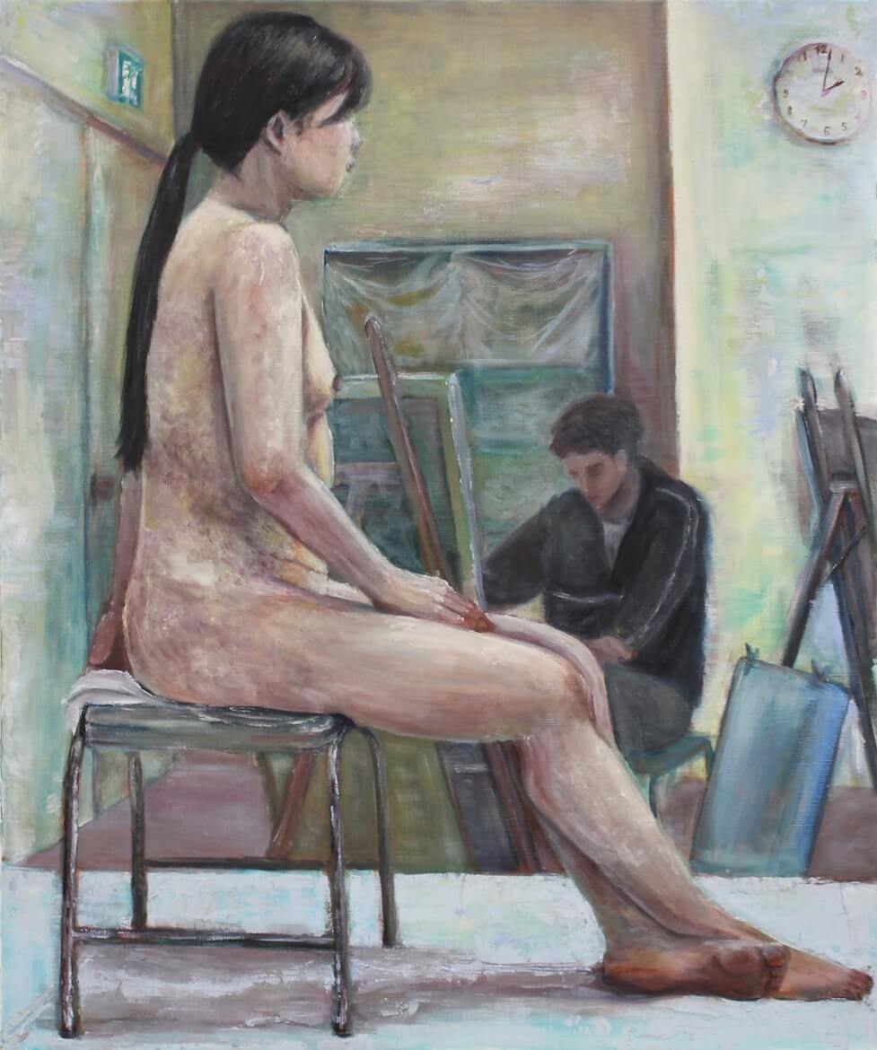 絵画基礎Ⅰ（人体）作品2 イメージ
