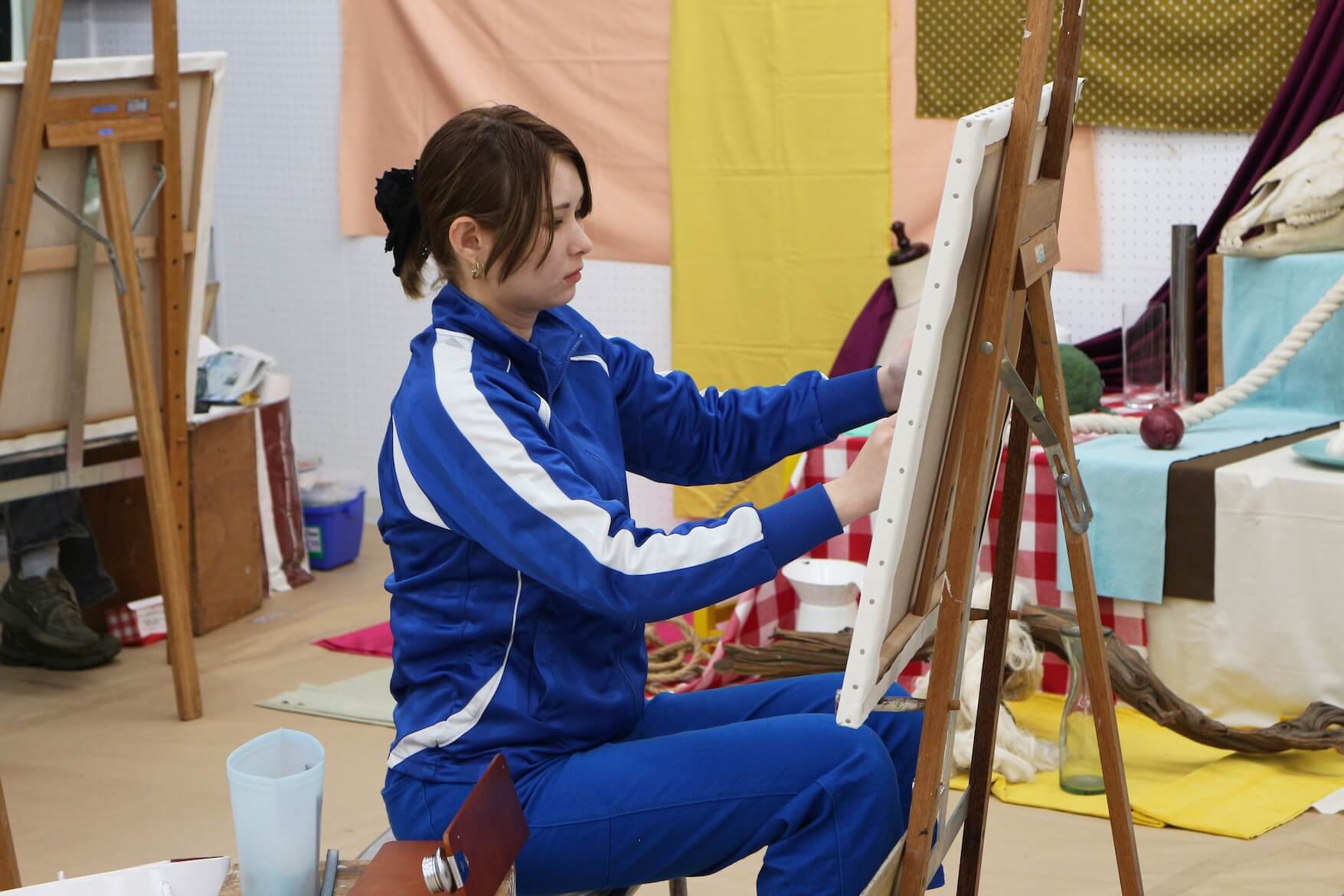 絵画基礎Ⅰ（静物）授業風景3 イメージ