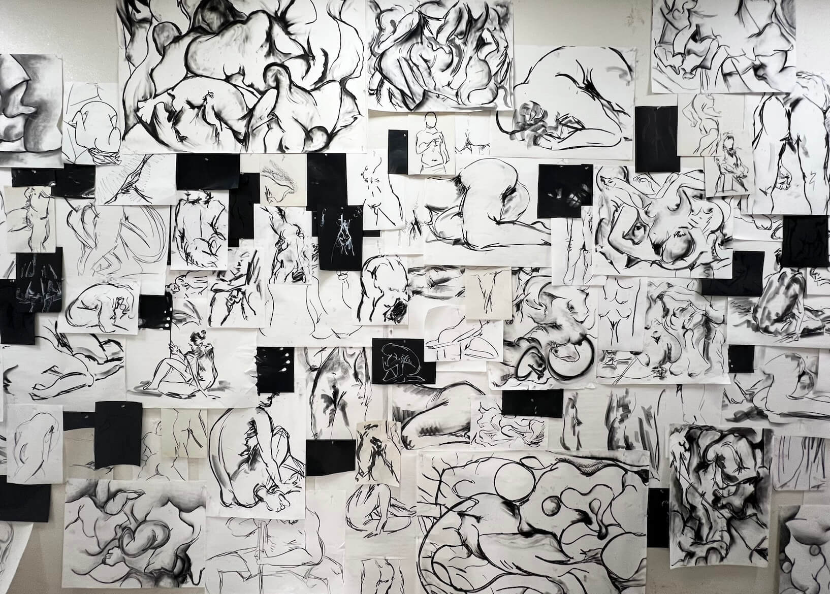 絵画基礎Ⅱ（ドローイング）授業風景2 イメージ