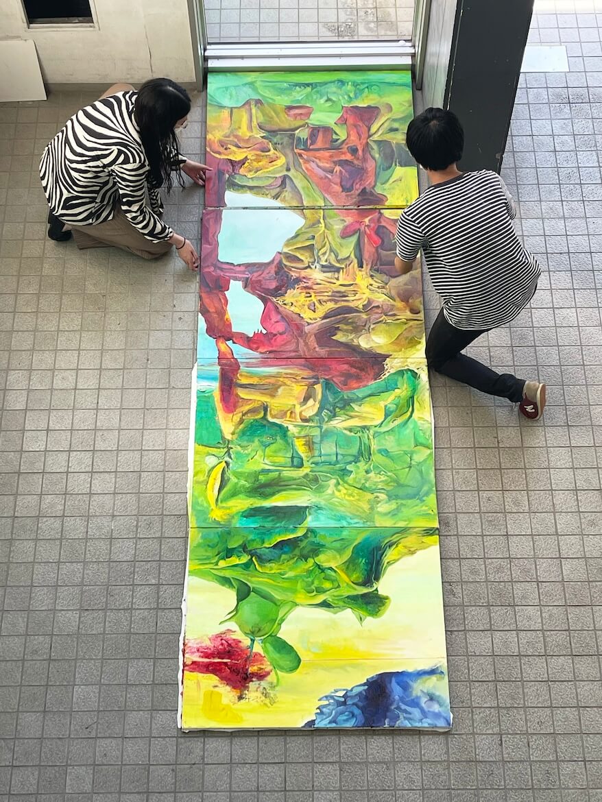 絵画表現Ⅲ・Ⅳ　授業風景2 イメージ