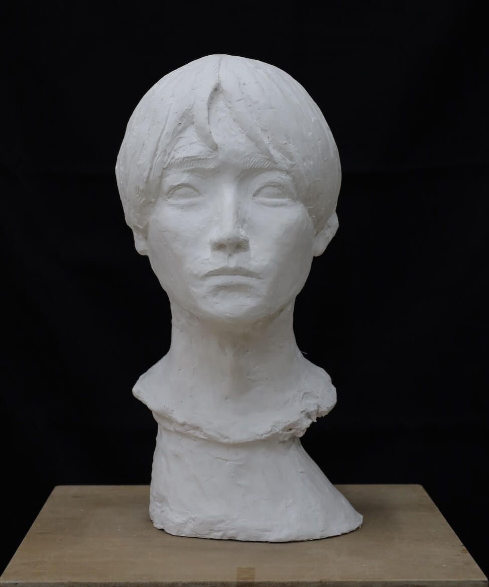 彫刻基礎Ⅱ モデル塑像 首像 イメージ