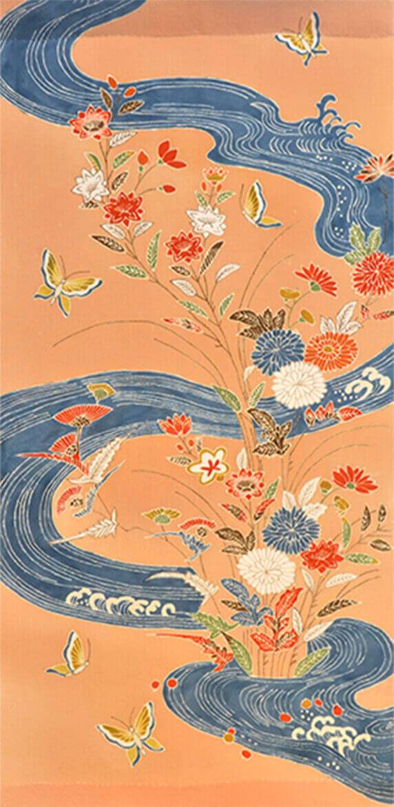 テキスタイルデザイン基礎 III 友禅染 イメージ