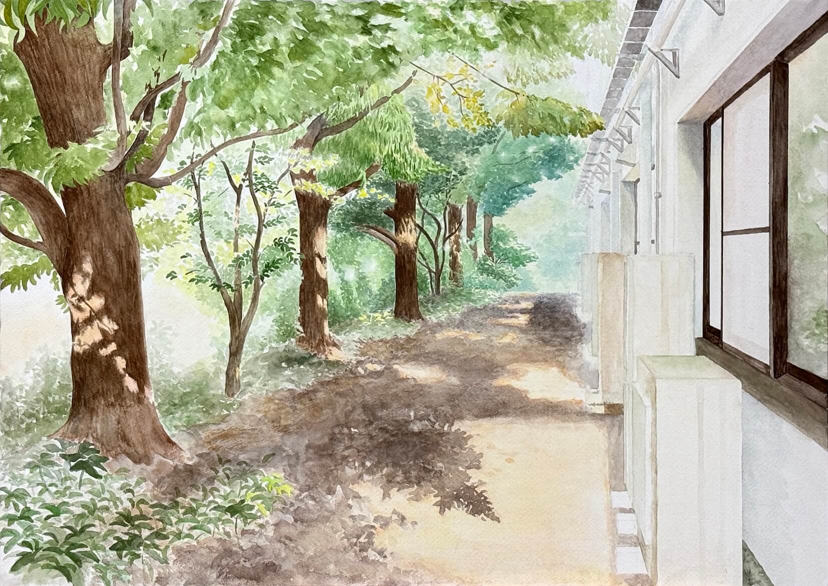 イラストレーション基礎Ⅰ─課題① 風景着彩 イメージ