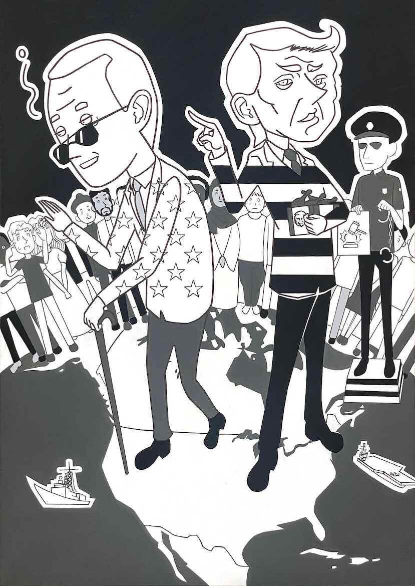 イラストレーション基礎Ⅱ─課題② ニュース イメージ