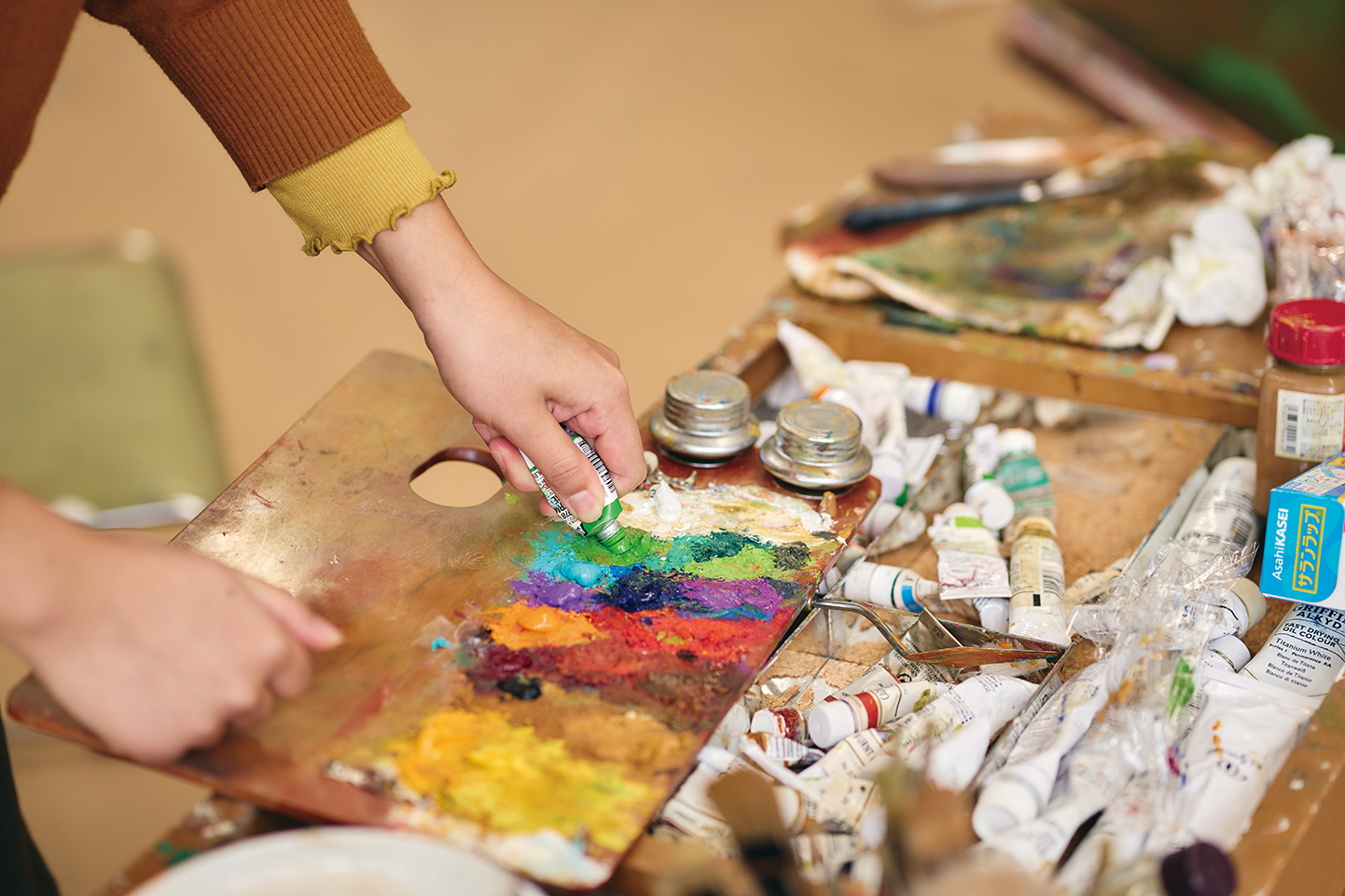 絵画制作の道具