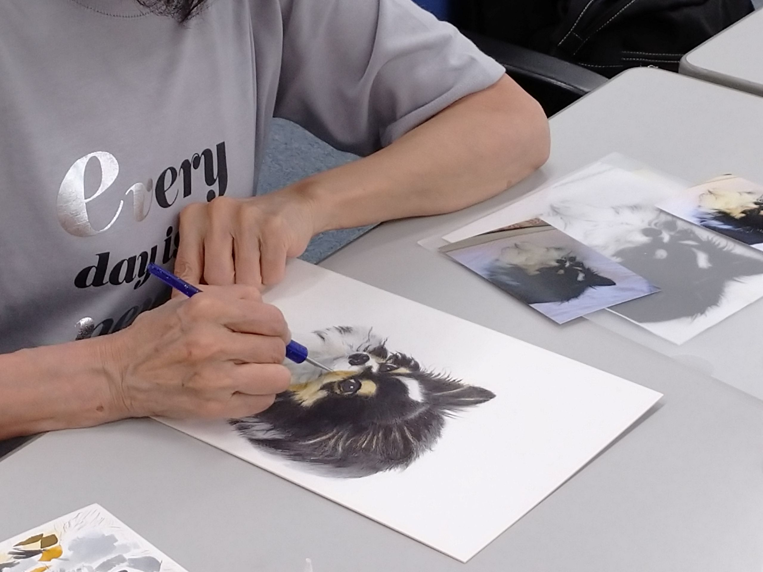 ペンで描く動物画～午後～ イメージ