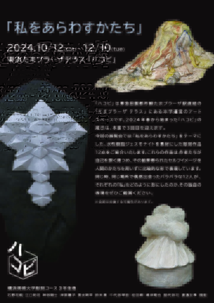 たまプラーザ テラス「ハコビ」にて、「私をあらわすかたち」展がはじまりました イメージ