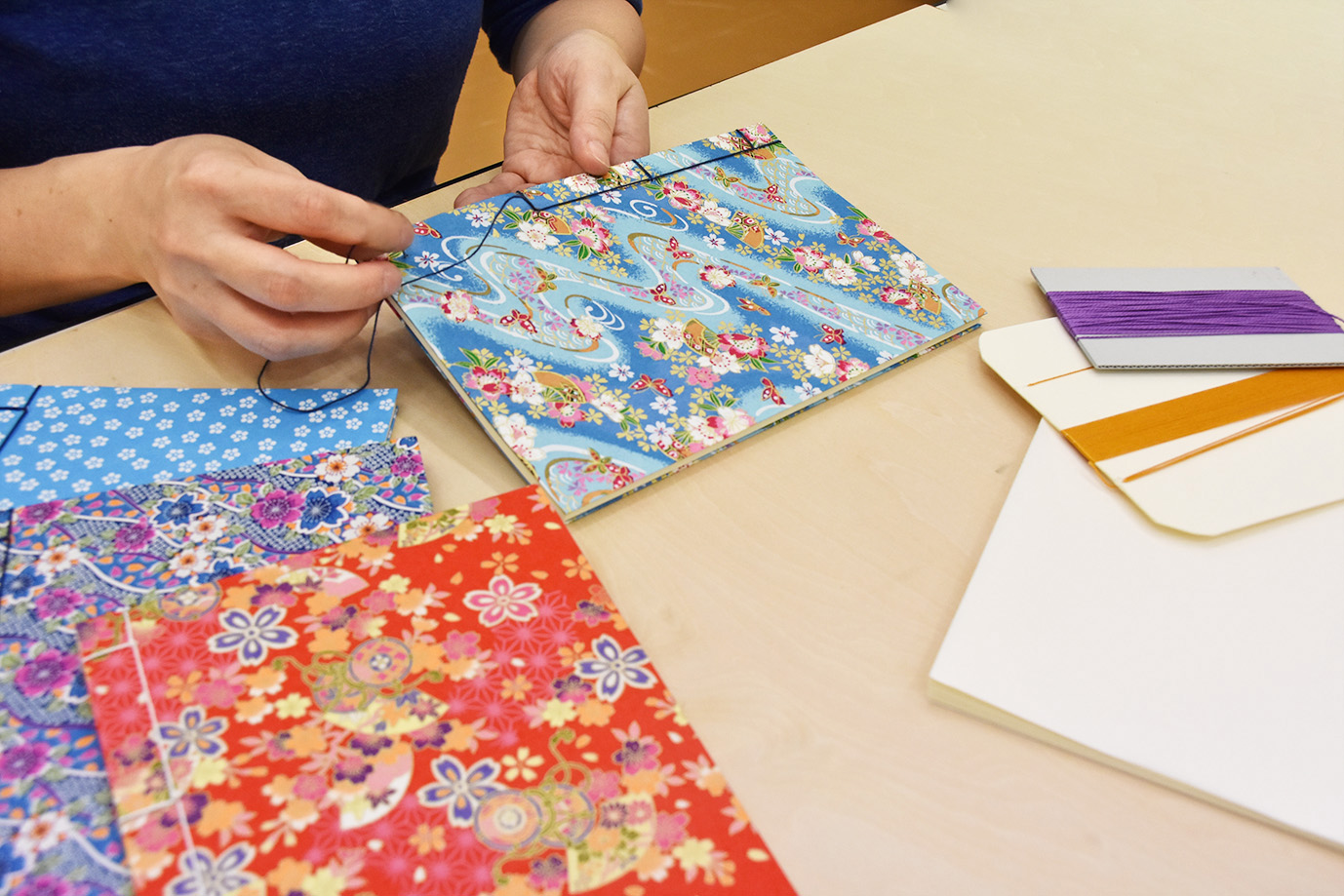 和綴じの技術で、ノートをつくろう！ イメージ